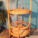 1960s bamboo bar trolley