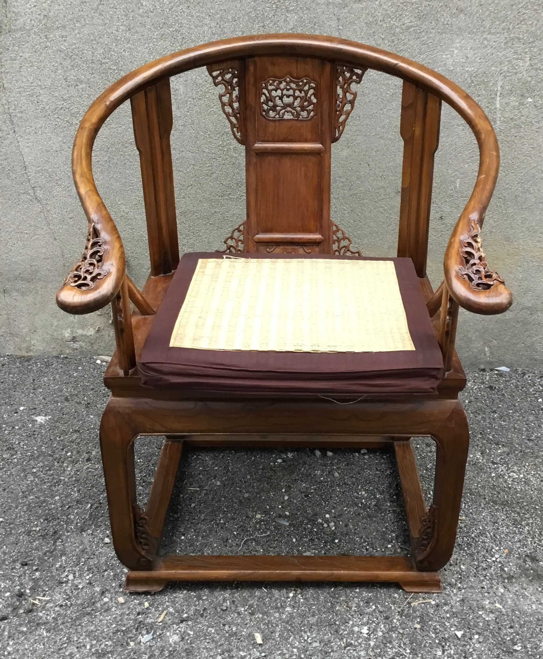 Chinese horseshoe armchair