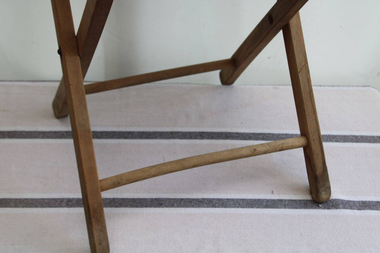 Old wooden folding chair