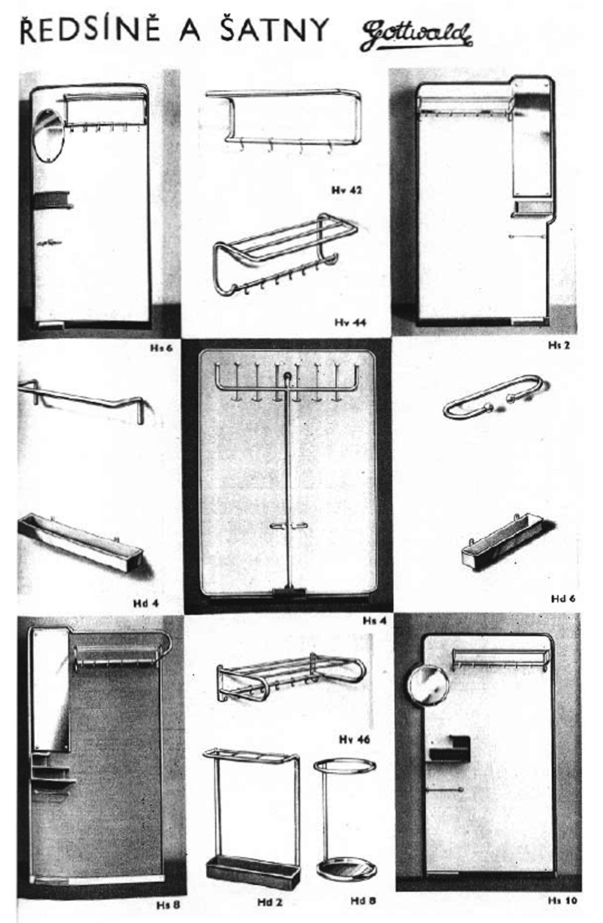 Modernist Tubular Steel Coat Hanger
