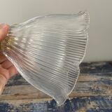 Vintage holophane glass ceiling lamp