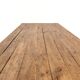 Large brutalist farmhouse table in solid oak from the 1950s.