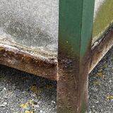 Pair of Large planters in fiber cement and metal 1950 eternit