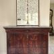 Commode XIXe Louis Philippe marbre sainte anne et noyer