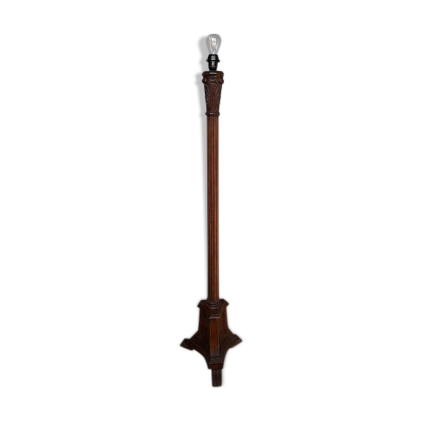 Lampadaire bois sculpté mouluré st empire ep 1930/40