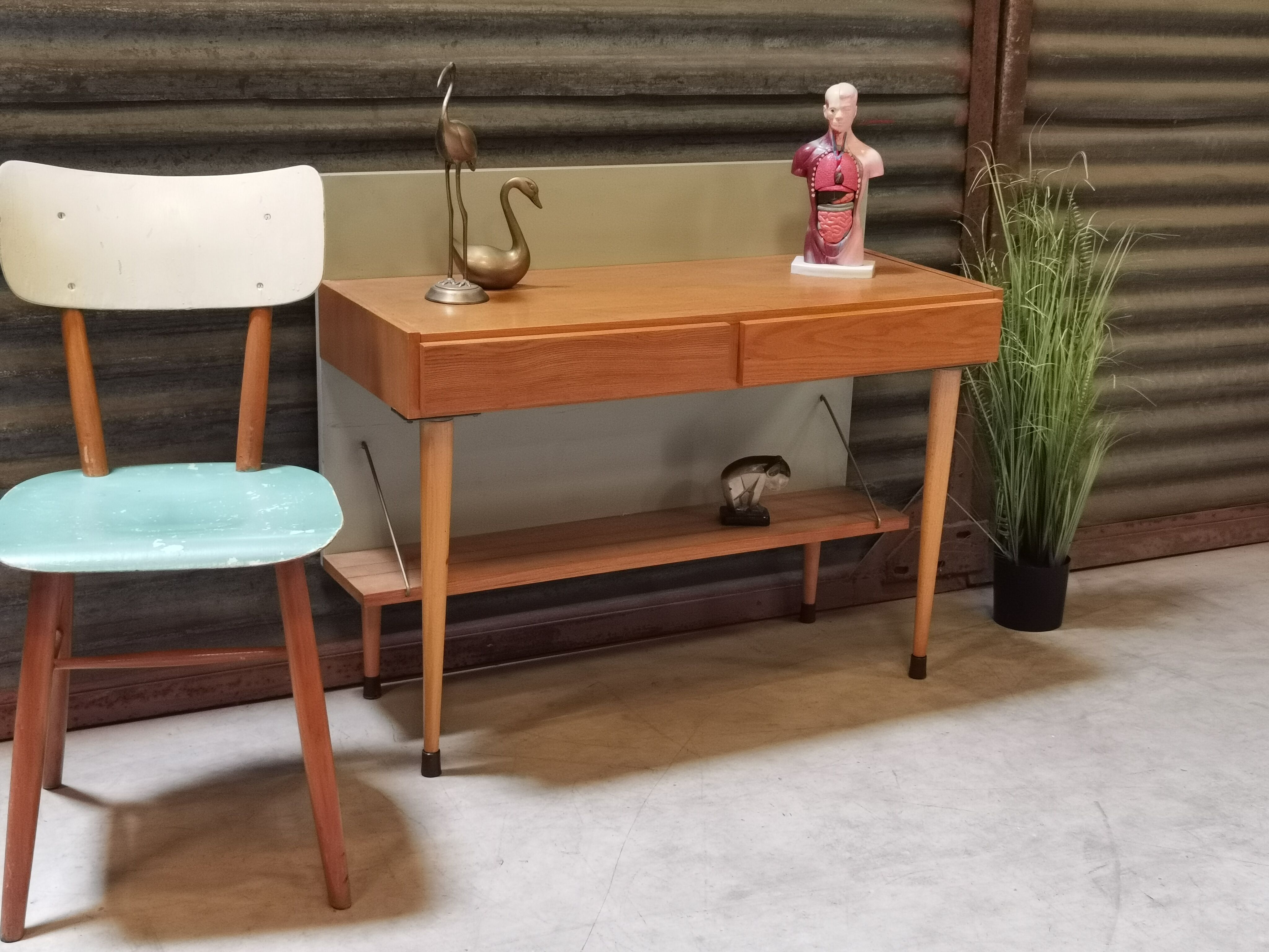 Entrance wall console or small Czech accent furniture year 70