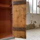 Blue patinated workshop furniture locker room