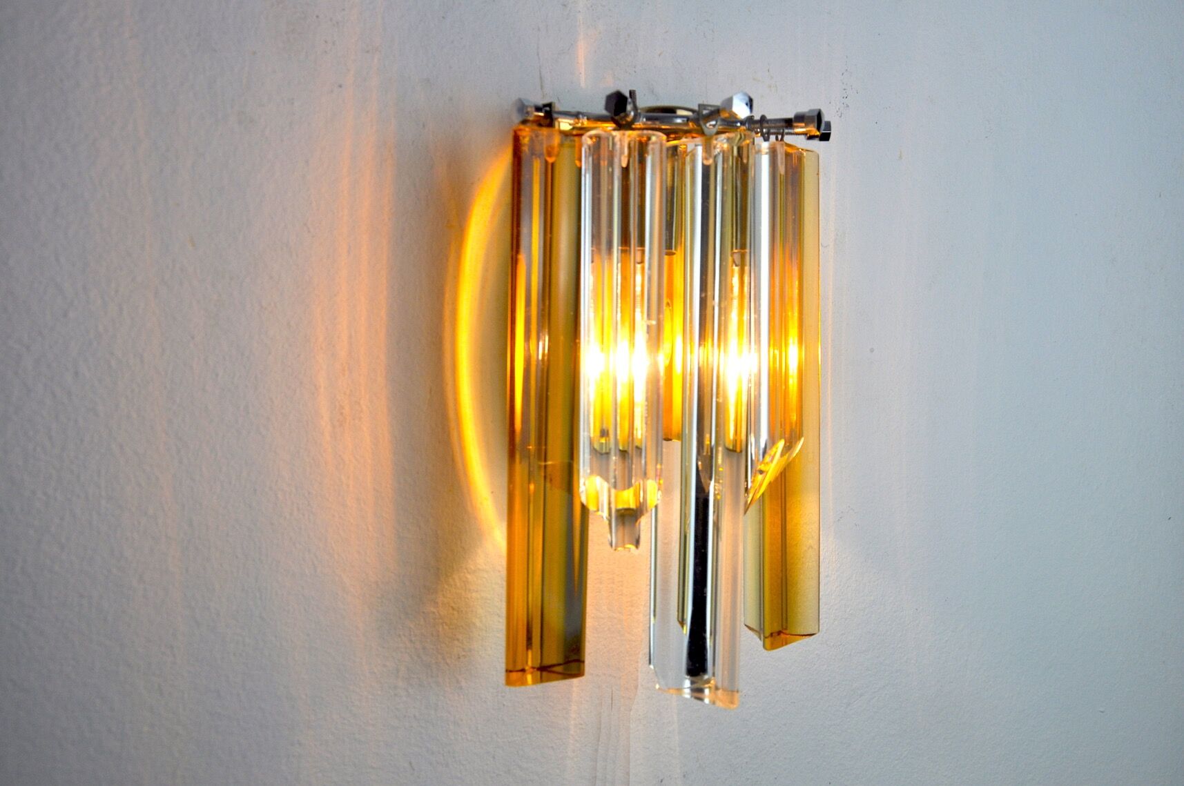 Wall lamp Venini Bicolore, Italy, 1970