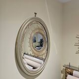 Miroir ovale biseauté