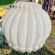 Molded glass hanging globe