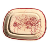 Pink iron earth dish 19 century