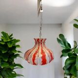 Vintage murano glass flower lamp for mazzega