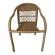Small children's chair in beige scoubidou.