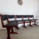 Set of 6 old Scandinavian chairs from the 60s, vintage teak