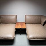 Système de canapé Beam avec table basse Walnut Beam Conçu par Patricia Urquiola pour Cassina