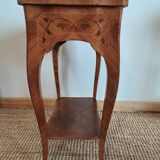 Pair of marquetry tables