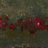 Tableau HST "Twilight Countryside" signed (?) + frame