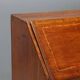 Antique drop-leaf cabinet in walnut with maple inlays, Italy, mid-18th century.