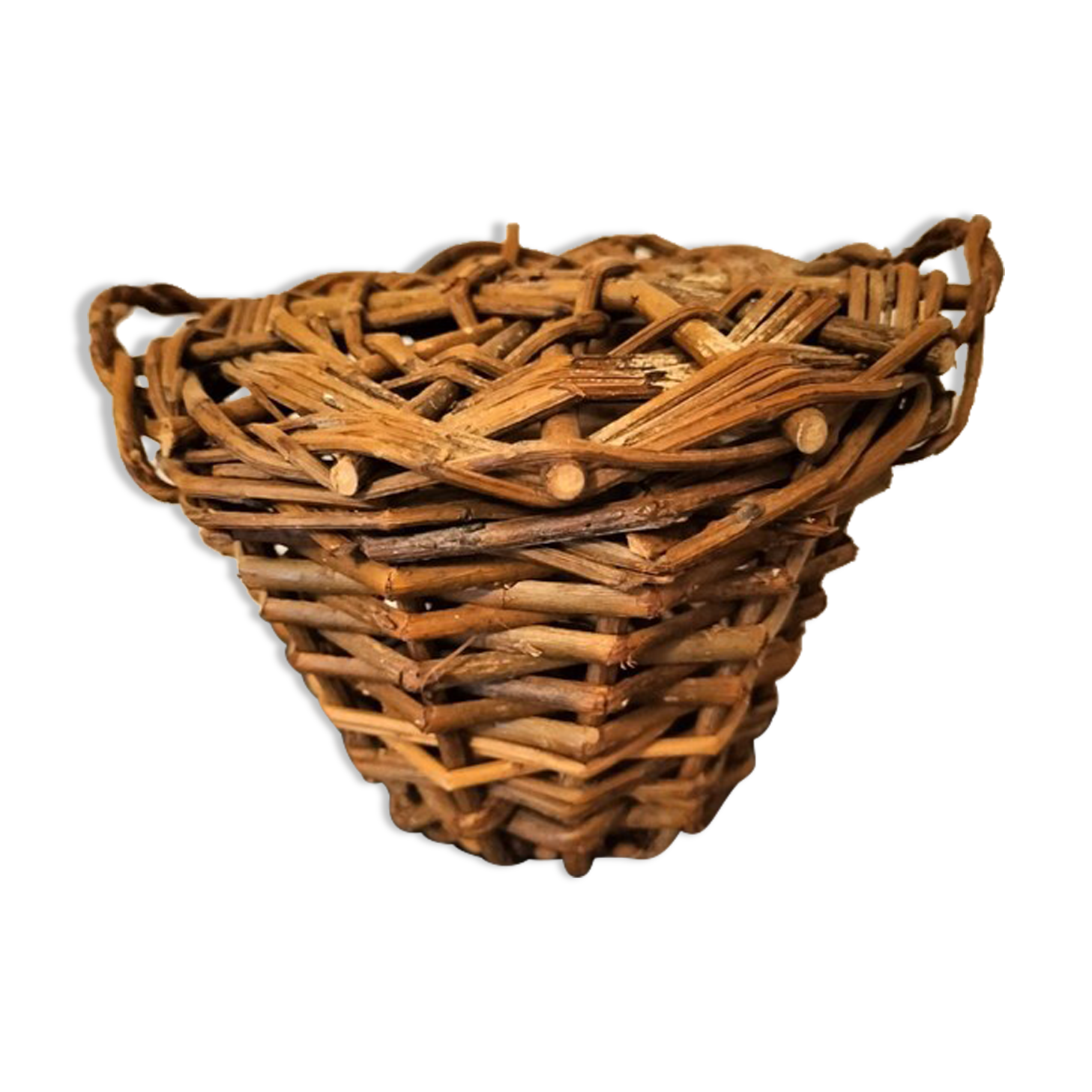 Old basket for collectible doll