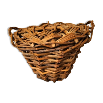 Old basket for collectible doll