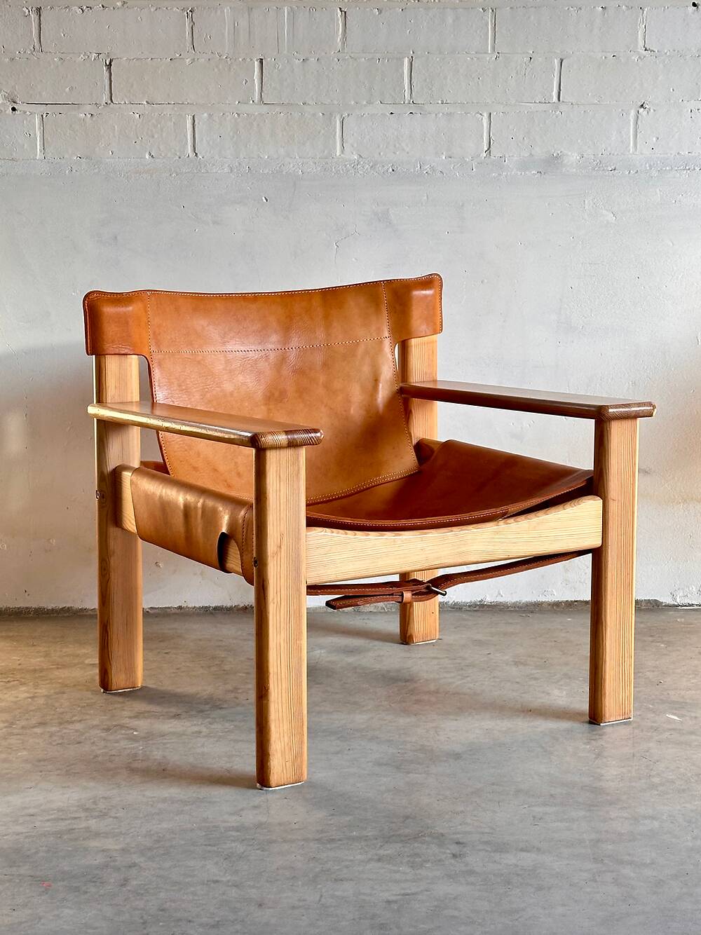 Leather lounge chair 'Natura', Karin Mobring, Ikea, Sweden, 70s