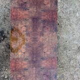 Design coffee table in walnut and brass 70 years