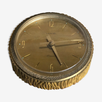 70's vintage brass clock Lancel