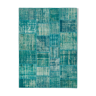 Tapis oriental surteint noué à la main 173 cm x 240 cm tapis patchwork turquoise