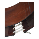 Francesco Lucianetti, Lounge chairs in leather and elm, Italian modern, 1960s