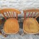 Mismatched bistro chairs