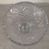 Chiseled bohemian crystal vase