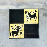 Zodiac tile side table