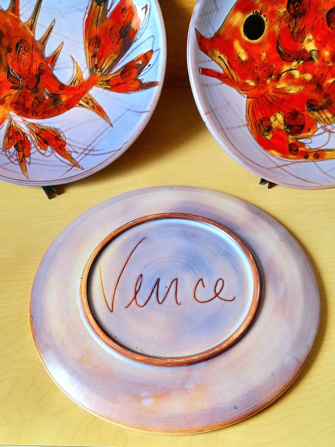 Fish plates, Brunner, Vence 1960