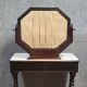 Napoleon III style dressing table in blackened wood, featuring an elegant octagonal mirror