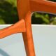 Scandinavian "sledge" chair in teak by Baumann
