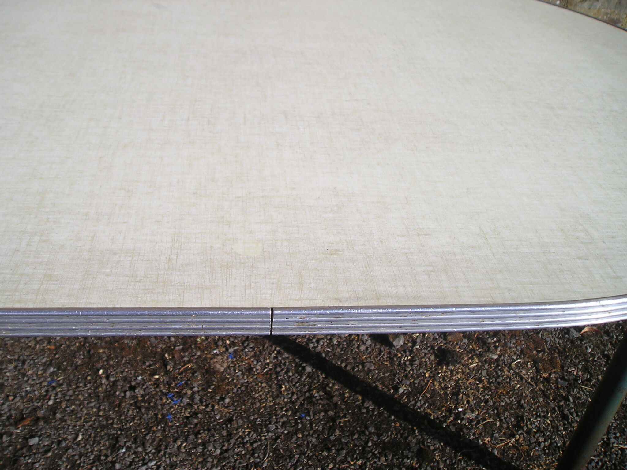 Oval formica coffee table, 70s