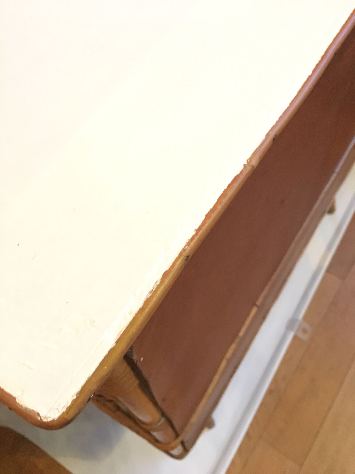 Sideboard of rattan and wood