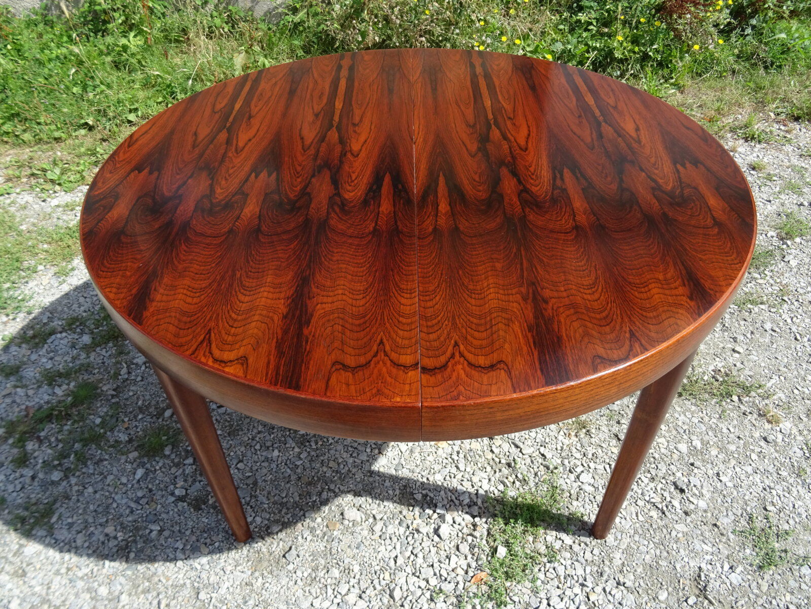 Table scandinave extensible en palissandre