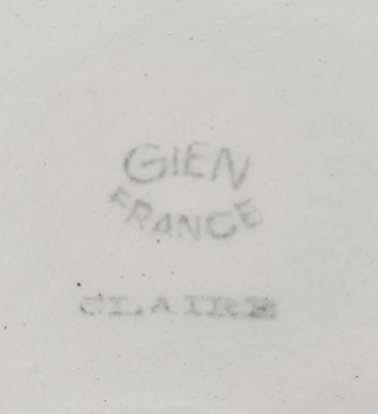 Set 6 plates Gien France Claire