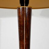 Lampe en acajou et laiton,- 1950