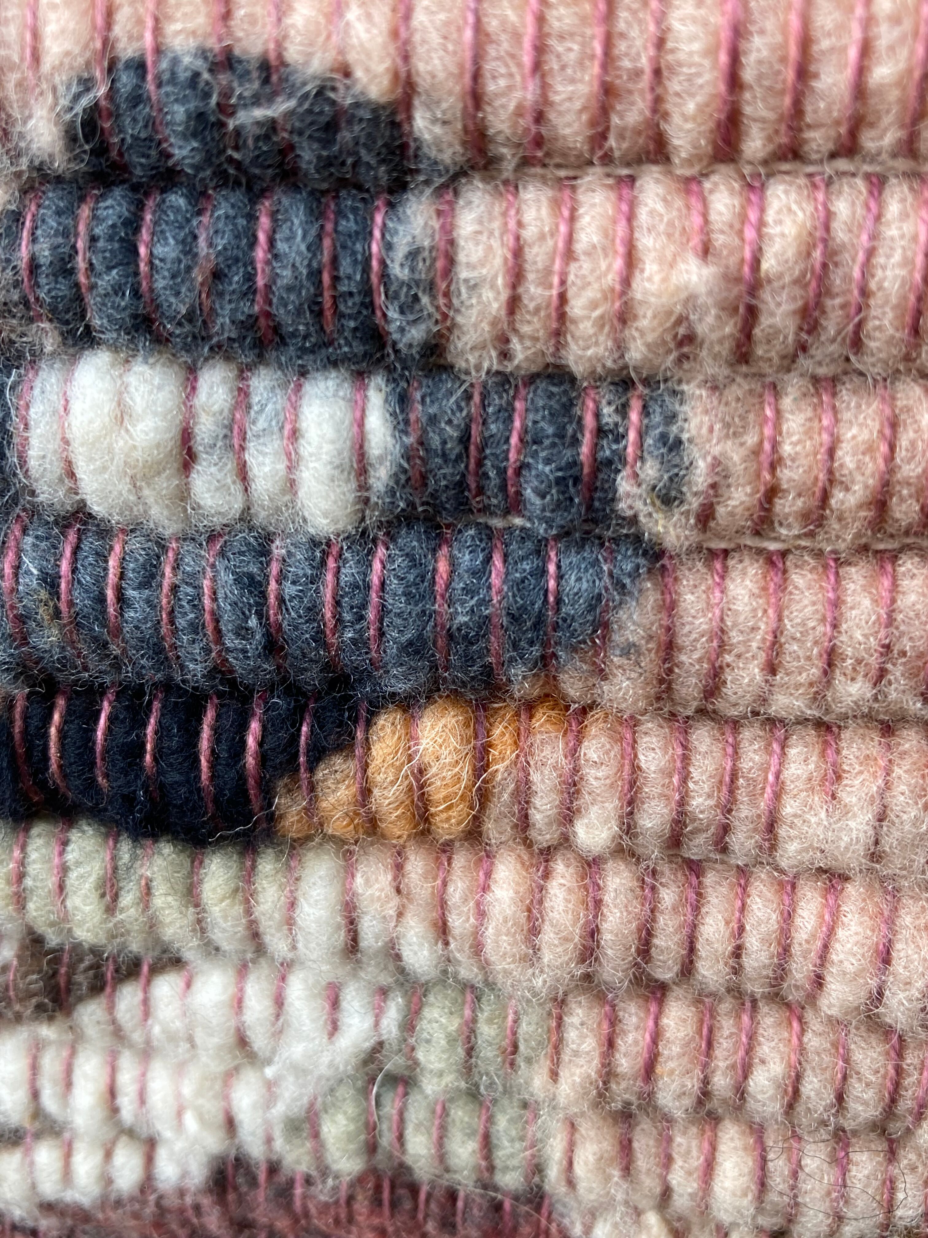 Peruvian tapestry 60/70 in alpaca wool - vintage peruvian handicraft