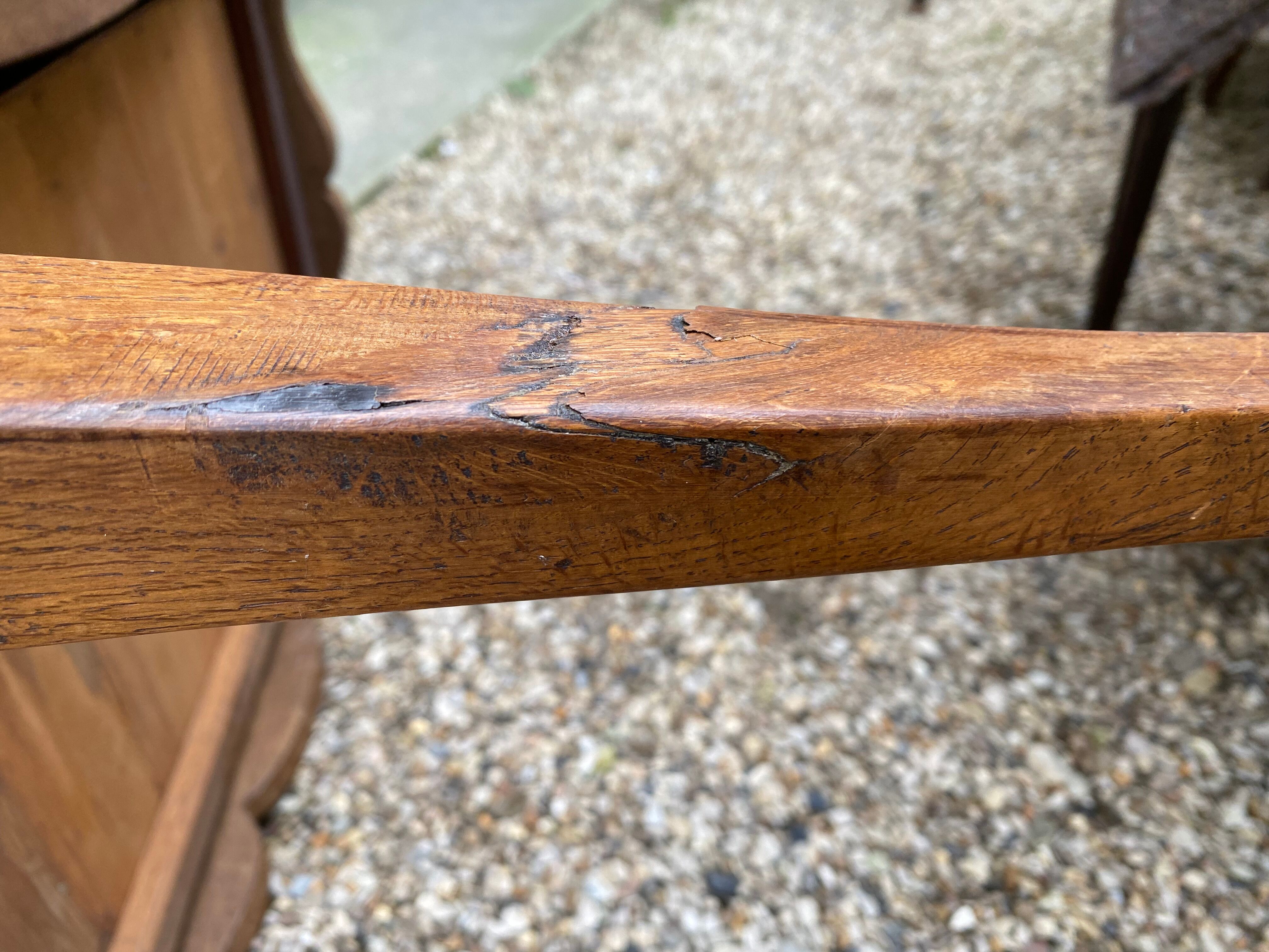 Louis XV style oak game table stamped