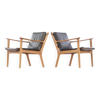 2 armchairs model PJ 112 Ole Wanscher - Denmark 50s/60s