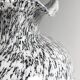 Grey speckled Murano glass vase - 1980s