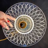 Vintage lampshade in chiseled glass