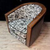 Art Deco swivel armchair