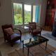Japanese patterned coffee table, tapered legs and brass, vintage.