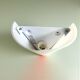 White  glass conical wall sconce lamp