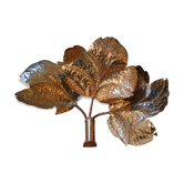 Applique feuilles en laiton vintage