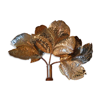 Applique feuilles en laiton vintage